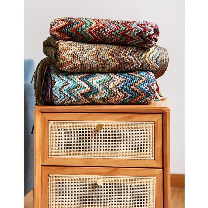Terlaris Bohemian Sofa Blanket / Ethnic Blanket / Bedspread / Penutup Sofa / Throw Blanket