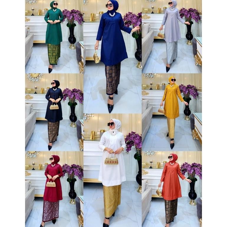 Ready Tunik Polos / Atasan Tunik // Tunik Toyobo // Baju Kurung // Tunik Malaysia // Tunik Busui //T