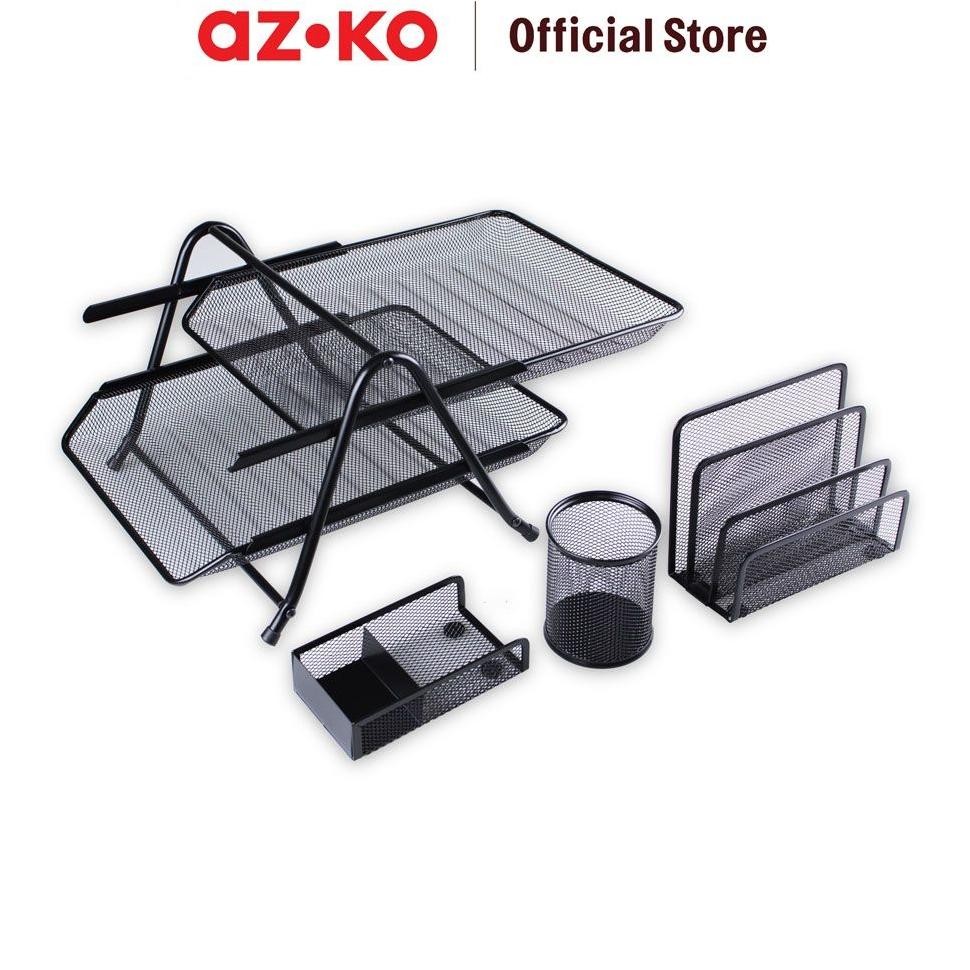 

LINDU AZKO Odi Set 4 Pcs Organizer Alat Tulis Kantor Desk Storage Box Tempat Alat Tulis Minimalis Serbaguna Wadah Penyimpanan Multifungsi Organizer Meja