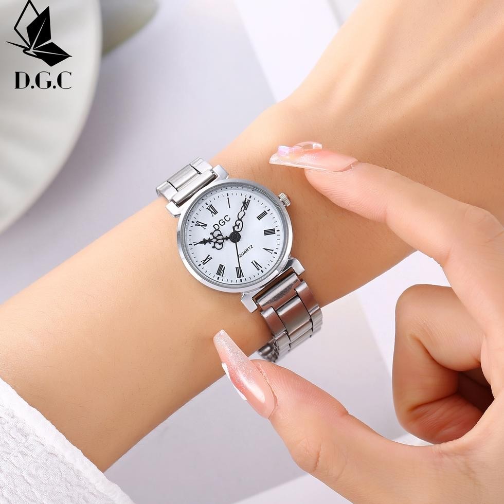 DGC JAM TANGAN WANITA JAM TANGAN WANITA KASUAL VERSI KOREA JAM TANGAN TALI RANTAI W293