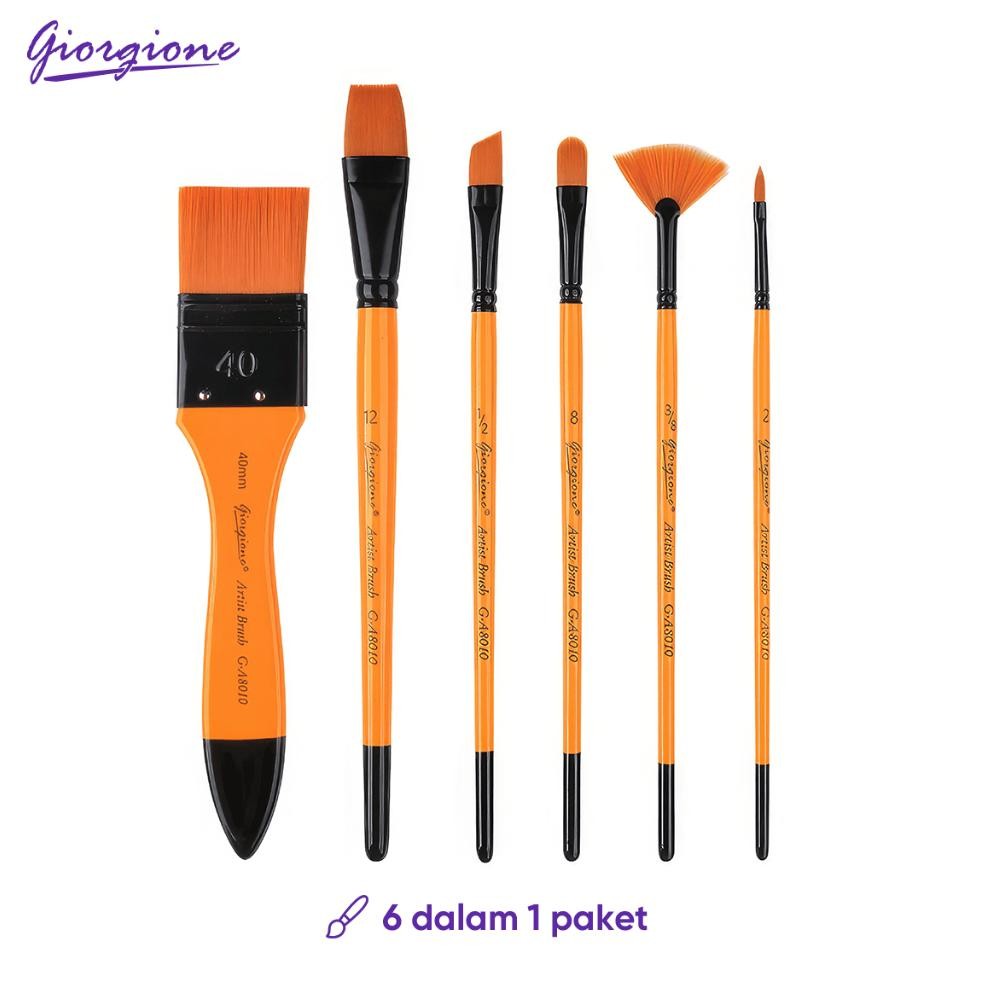 

LINDU Giorgione Paint Brush Set Nylon 6pcs/set