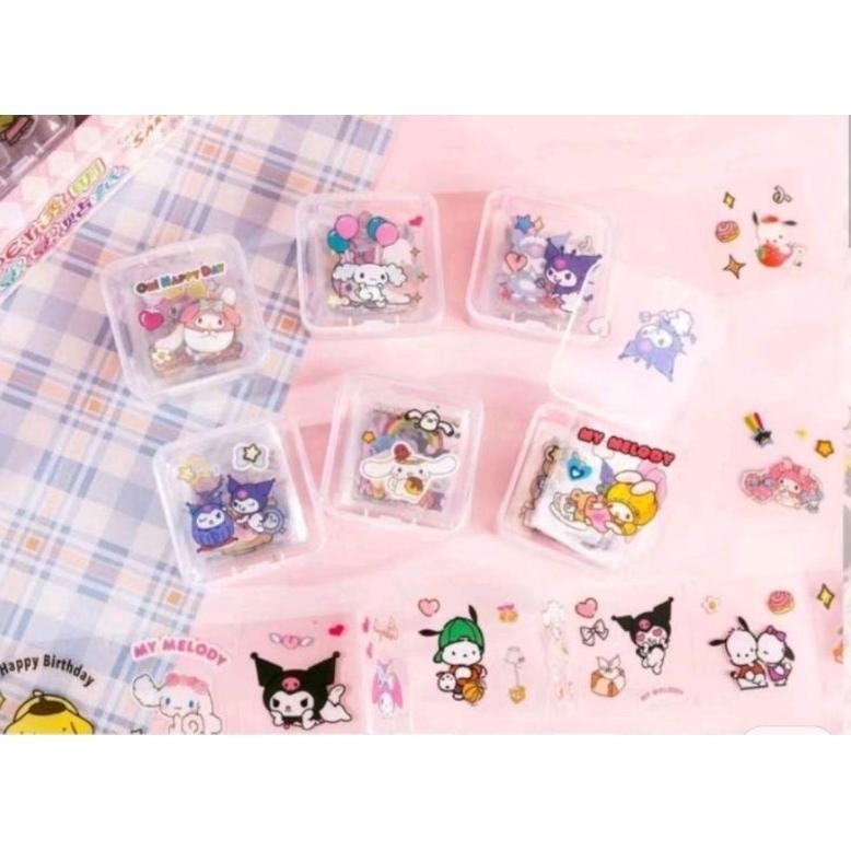

KA Paket Usaha Per Pak 30Pc Sticker Momo Kuromi Cup Mika Biasa / Plus Gantungan