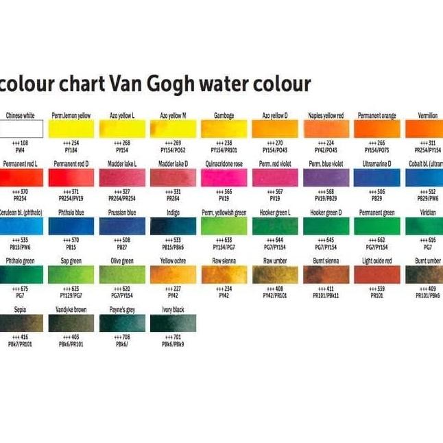 

KA VAN GOGH WATERCOLOUR TUBE 10ML SERIES 2 (brown,blue,green,black,grey)
