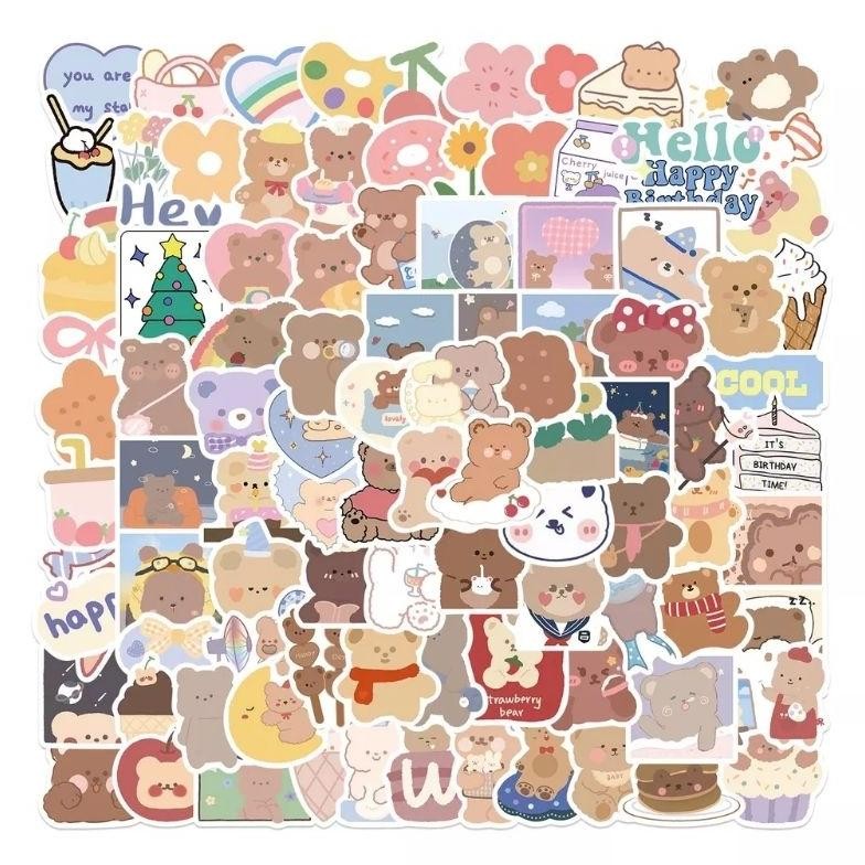 

KA HADIAH 1PCS STIKER BERUANG LUCU // GIFT BEAR STICKER CUTE ANTI AIR