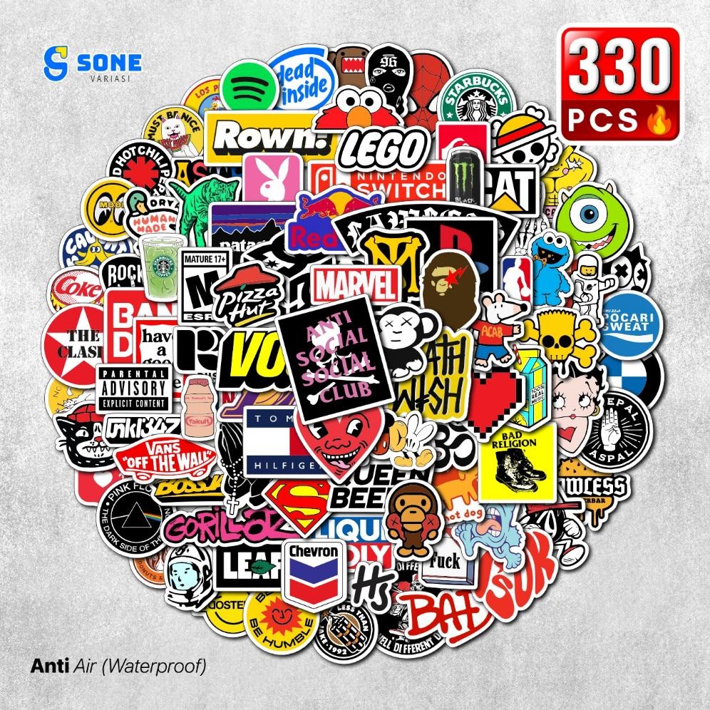 

KA Stiker Pack Hypebeast Aesthethic Vinyl Waterproof Sticker untuk Dekorasi Koper Laptop Casing Handphone