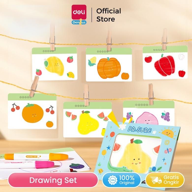 

LINDU Deli Genius Set Alat Gambar / Drawing Set HM26