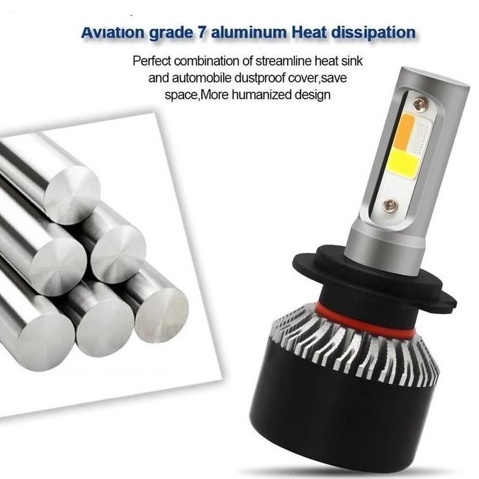 . Foglamp Led Mobil H8 H9 H11 4 Warna Plus Kedip R222