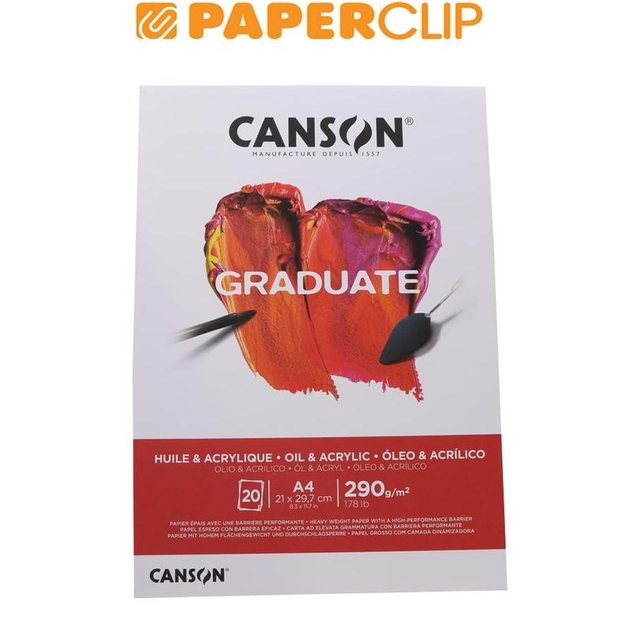 

LINDU SKETCHBOOK A4 CANSON GRADUATE OIL & ACRYLIC 400110380