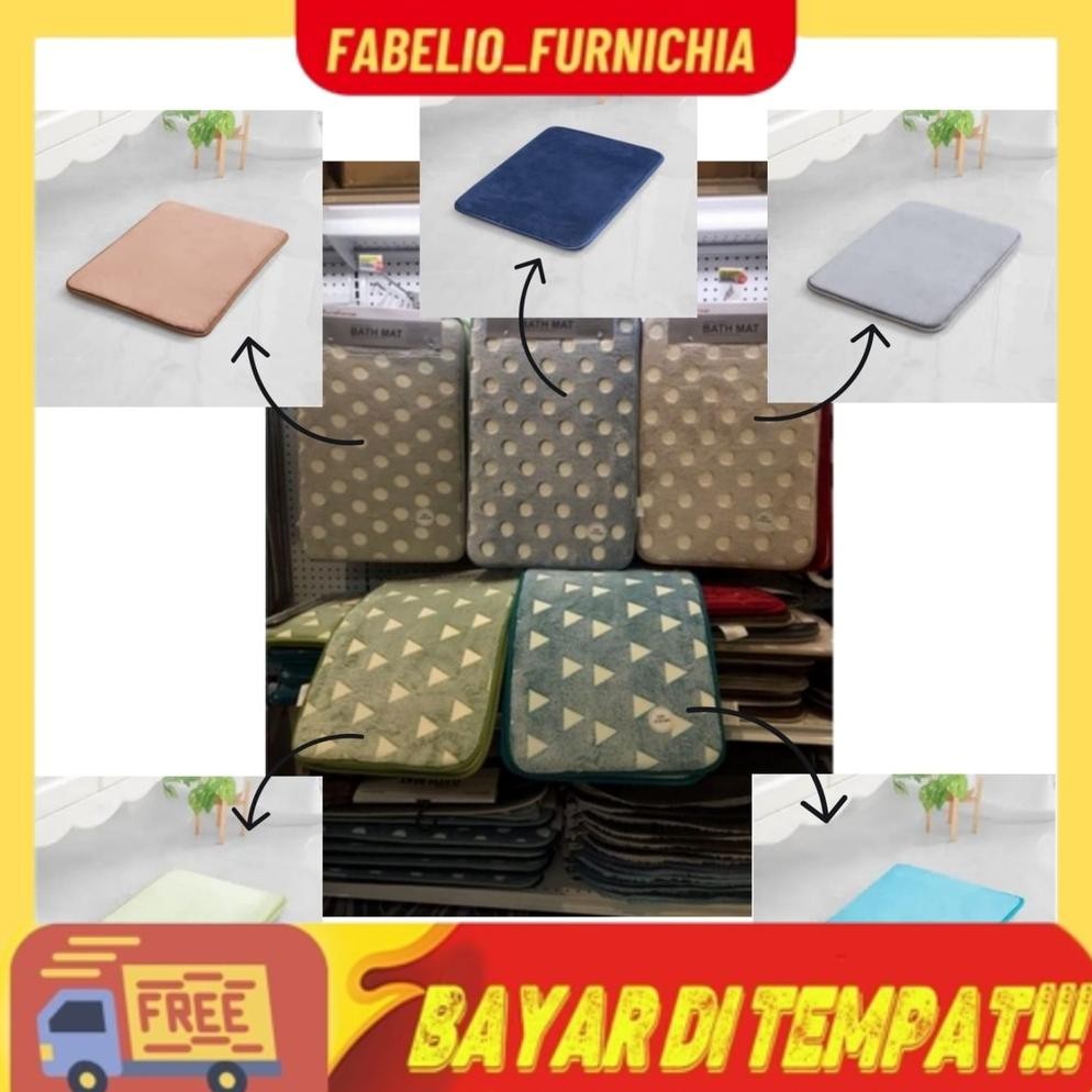 ACE HARDWARE KESET KAMAR MANDI BATHMAT BATA EMPUK SET 2PCS 40 X 60 CM