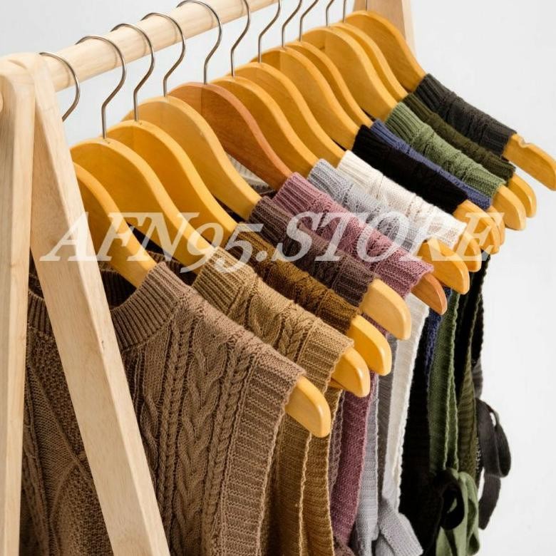 Tr24 Ve29 Dh-68 Vest Tali Rompi Motif Sido Cable Rajut By Afn95.Store Viral Murah