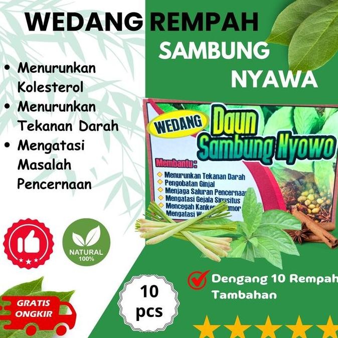 

!!!!!!] Wedang Rempah Daun Sambung Nyawa - Daun Sambung Nyowo - Herbal Kolesterol dan Darah Tinggi