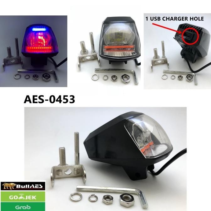 LAMPU TEMBAK HJG INCLUDE USB CHARGER | LAMPU LED TEMBAK HJG S0453