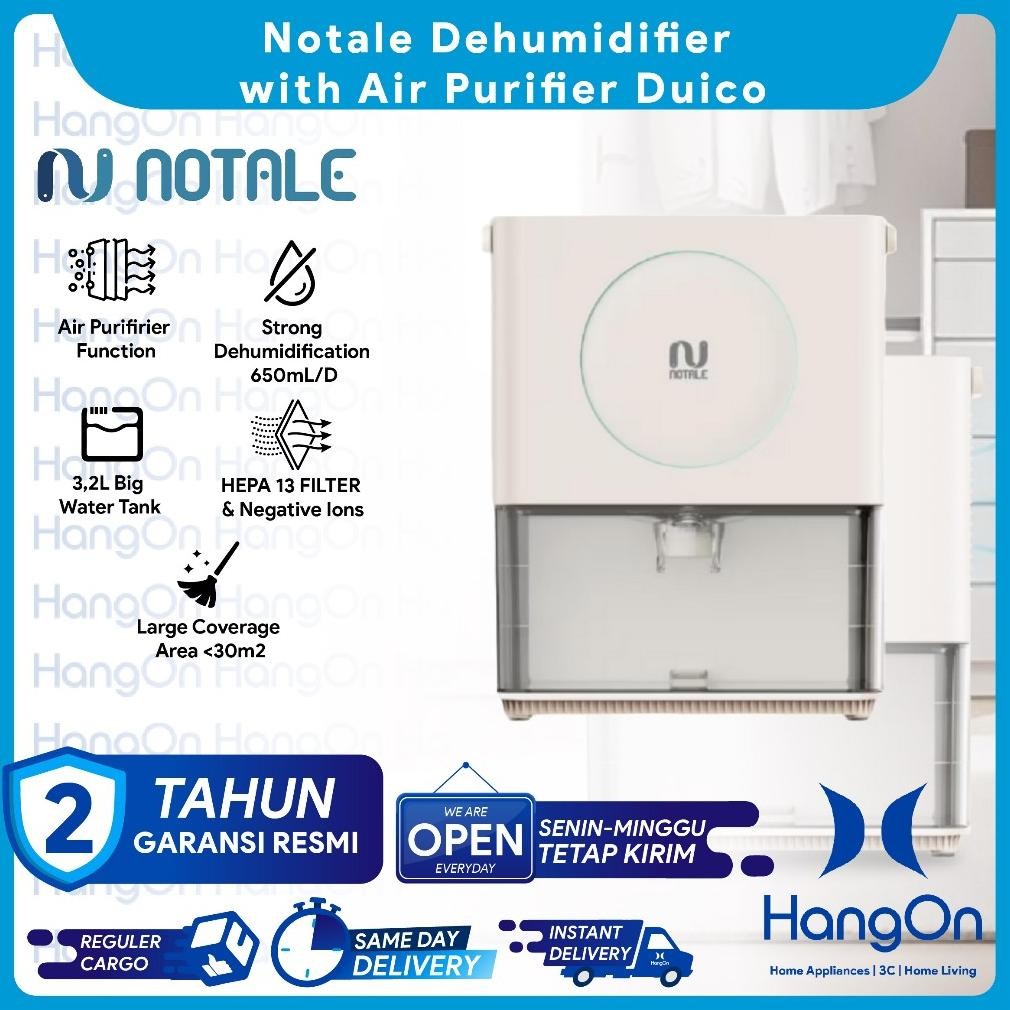 Notale Duico Dehumidifier With Air Purifier Pelembap Dan Pembersih Ruangan