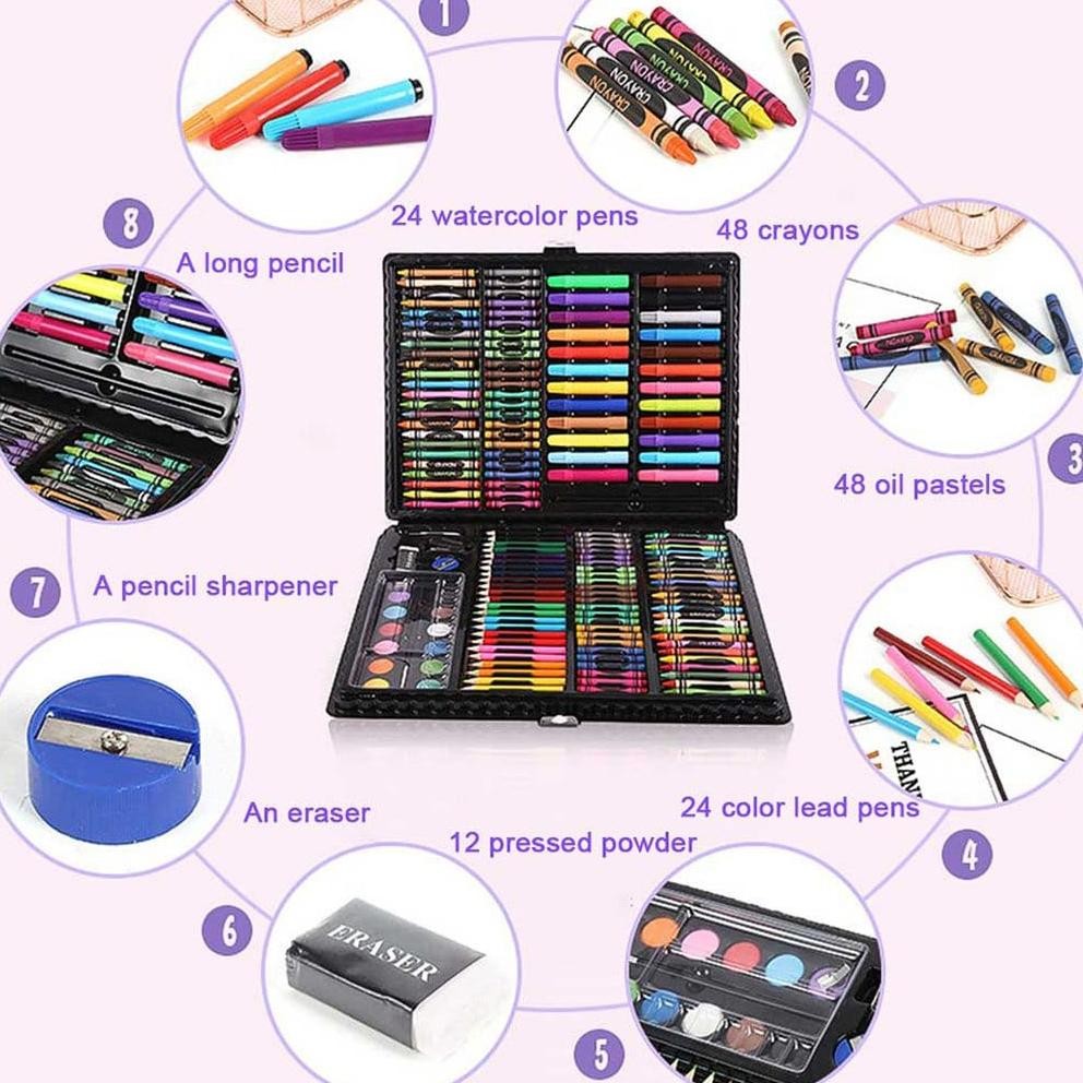 

Rd-67 Fuz-611 Vf-52 Wd Crayon Set 168Pcs / Krayon Mewarnai Anak 168Pcs / Pensil Warna Set 168Pcs Berkualitas Termurah Rd-67