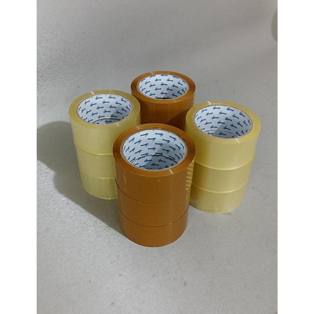 

KA Lakban Bening isi 6 pcs 45mm SM 100 yard - Lakban 2 inch Cokelat SM 100 Yard Solatip