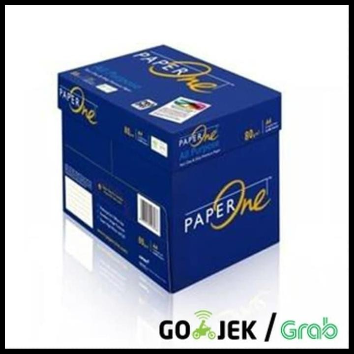 

Terlaris Paper One 80Gr A4 Gosend Grab Instan Only / Kertas Fotocopy / 80 A4 Good Quality