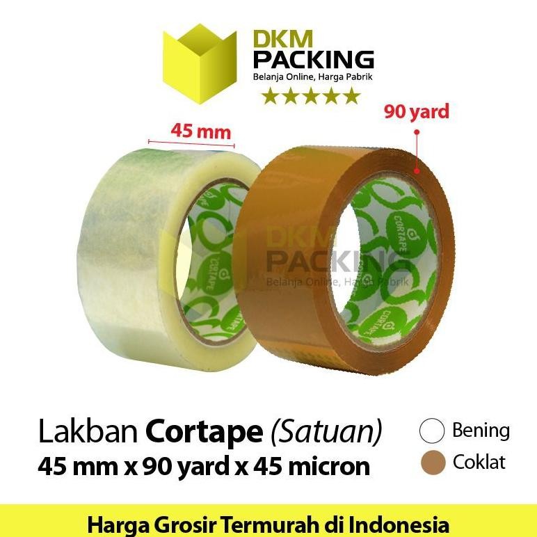 

KA Lakban 45mm x 90yard CORTAPE Plakban Isolasi /SeloP