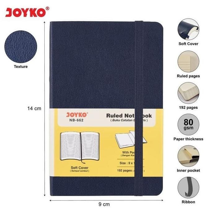 

Wd-54 By05 H-4 Joyko Nb 662 Buku Tulis Note Book A6 Diary Catatan Original Berkualitas Wd-54