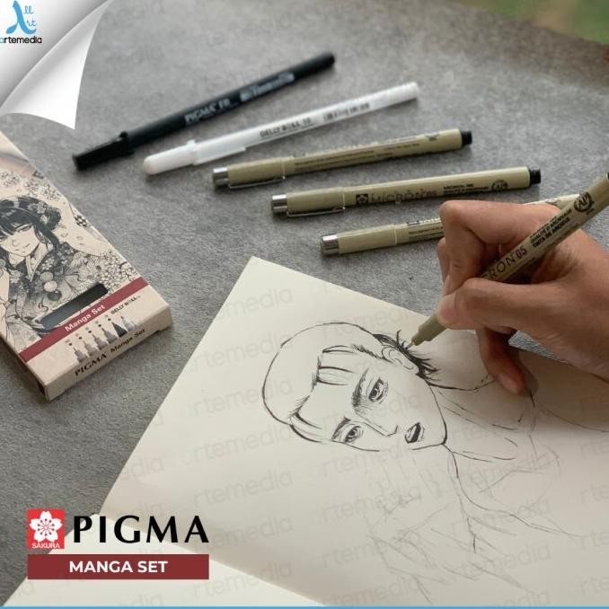 

Drawing Pen Sakura Pigma Micron Manga Set A