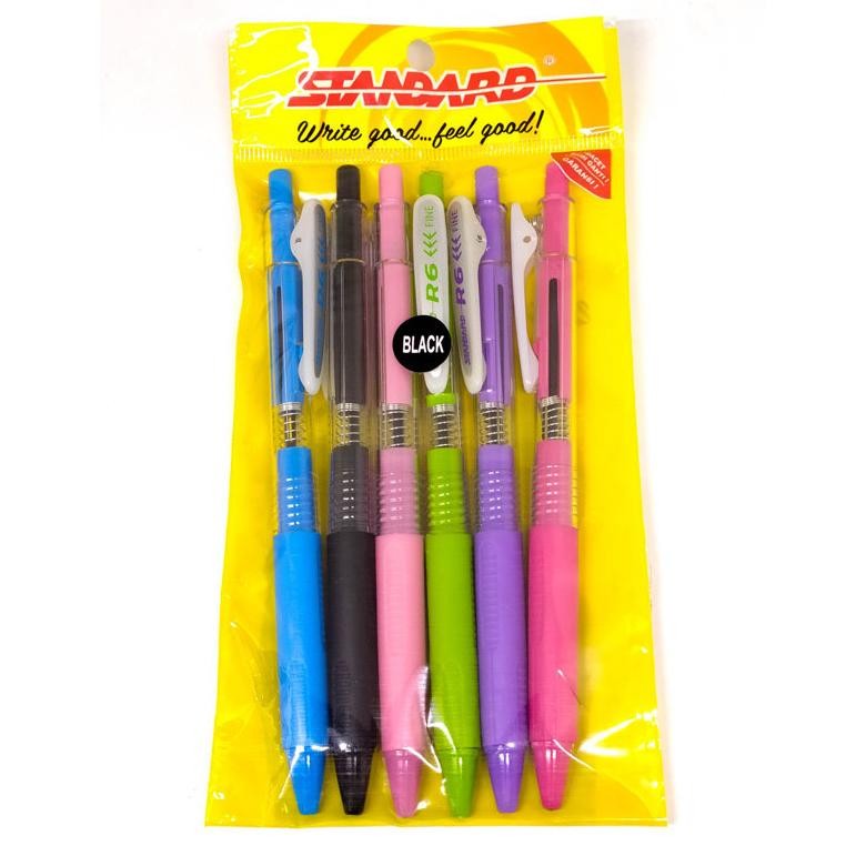 

Standard - Bolpoin R6 Fine Set Isi 6 Pcs