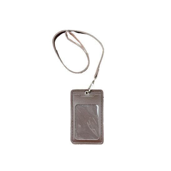 

Gd-90 Terlaris! Do86 Shb - Id Card Nametag Card Holder Dengan Lanyard Bahan Kulit Pu Name Tag 3 Slot Premium Termurah Gd-90