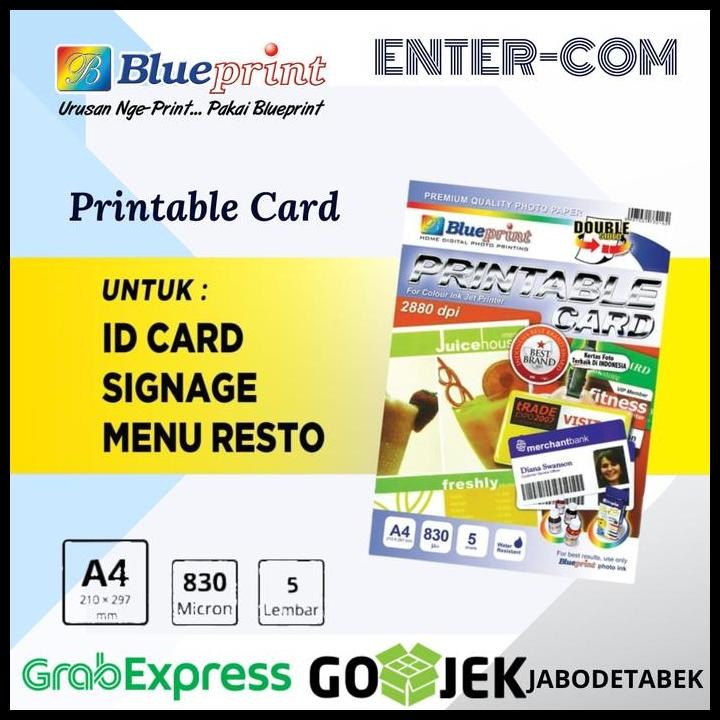 

Terlaris Printable Card / Id Card Blueprint A4 Kertas Pvc Good Quality