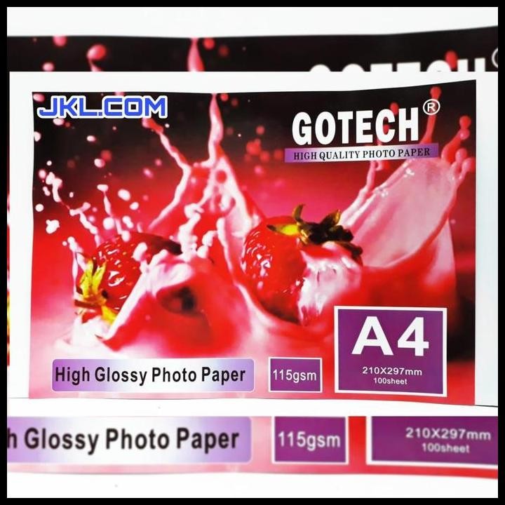 

Terlaris Photopaper Glossy 115 Gram Isi 100 Kertas Foto 115Gsm Photo Paper 115 Good Quality