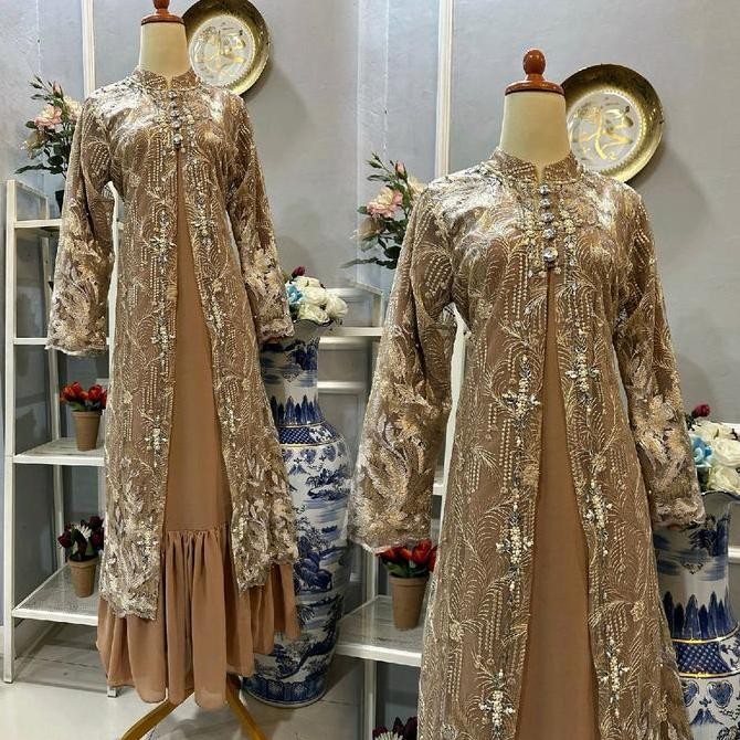 NEW FLASH SALE DANILLA (( FREE HIJAB ))FASHION READY BEST SELLER QUALITY GAUN PESTA MEWAH - GAMIS PA