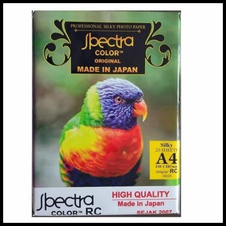 

Terlaris Spectra Silky 260 Gram Kertas Photo Silky Photo Paper Spectra Good Quality