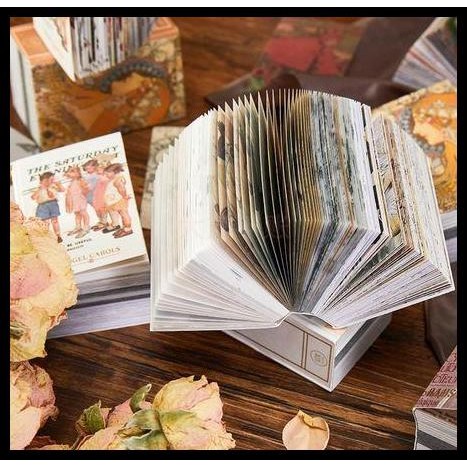

Terlaris Scrapbook Paper Pack 53X33Mm - Times Picturial Series (200Pcs) Good Quality