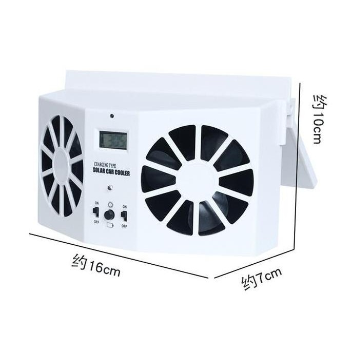 . CAR COOLER SOLAR EXHAUST FAN KIPAS ANGIN HISAP HAWA PANAS MOBIL