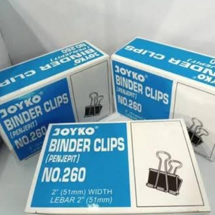 

Gb29 Rhh-1823 Gtu-712 Joyko Binder Clip No 260 Hitam Original Per Kotak (Isi 12 Pcs) / Klip Binder 260 Kertas Penjepit Kertas Joyko Hitam Per Kotak Premium Murah Gb29