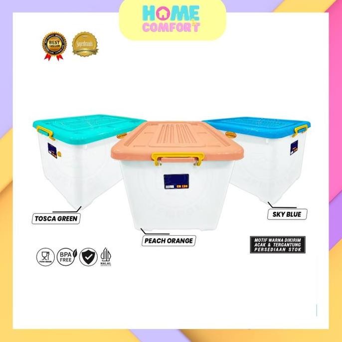 Spesial Container Box Plastik Jumbo 36-156L / Kotak Penyimpanan Barang / Kotak Penyimpanan Makanan /