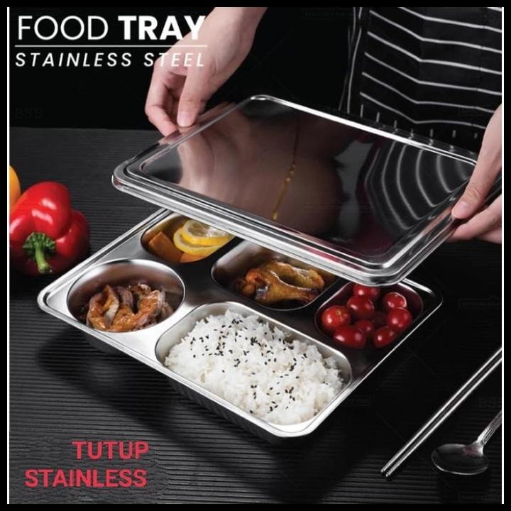 Terlaris FOOD TRAY SS | WADAH MAKAN | TEMPAT MAKAN STAINLESS | TEMPAT SAYUR MAKANAN | WADAH MAKANAN 