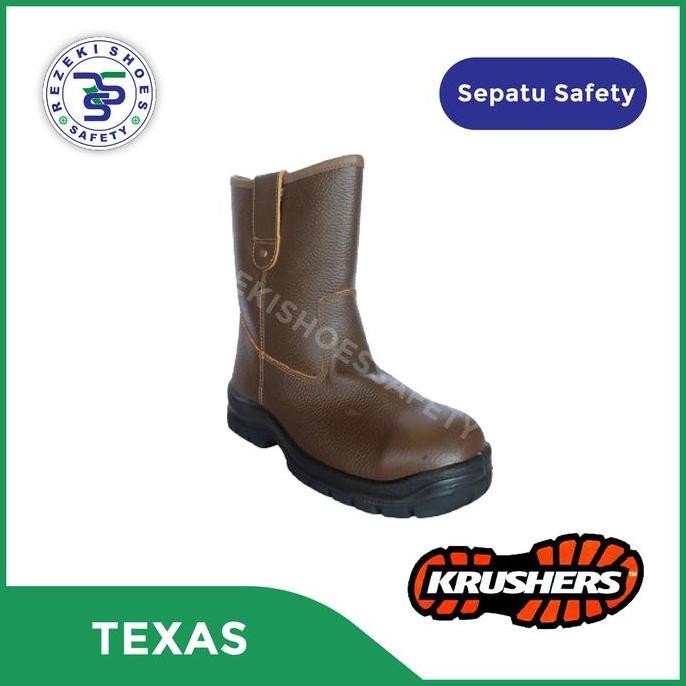 SEPATU SAFETY KRUSHERS TEXAS BROWN / SAFETY SHOES KRUSHERS TEXAS