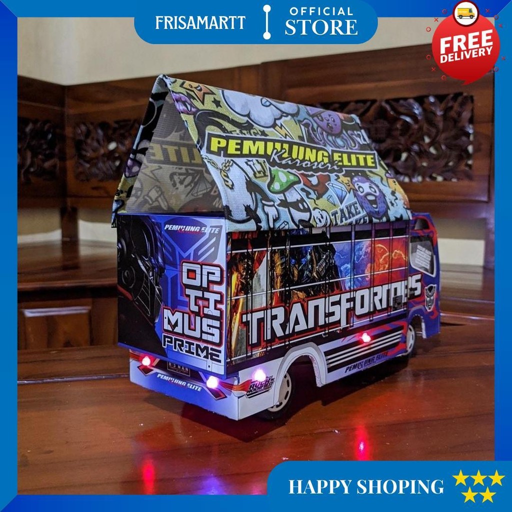 Bisa Cod Miniatur Truk Oleng Full Variasi Lampu Terpal Murah Truk Oleng Lampu Terpal Bisa Belok Main