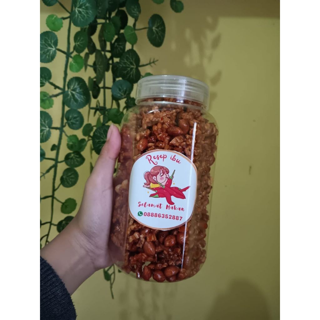 

Tempe orek Resep ibu toples 700ml isi 300gram original pedas manis