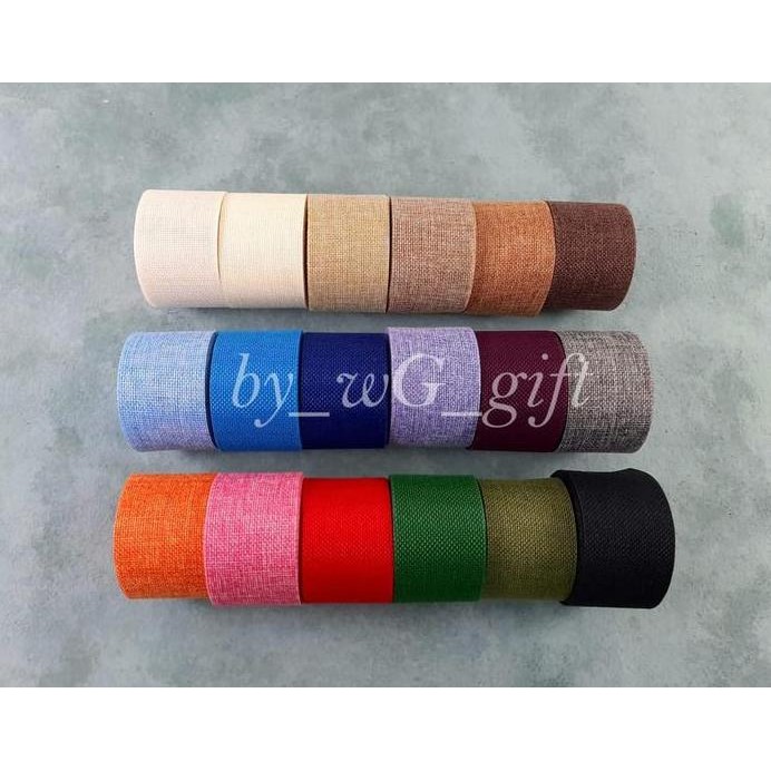 

ready Pita Goni Warna Mix Colours; Lebar 5 cm; Panjang 10 meter