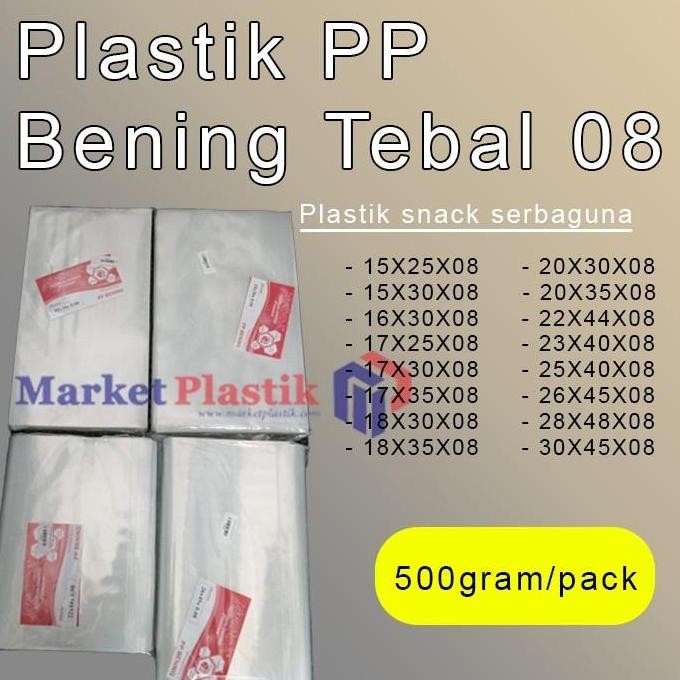 ready Plastik PP Bening/Plastik PP/Plastik PP Tebal 08/PP 08micron