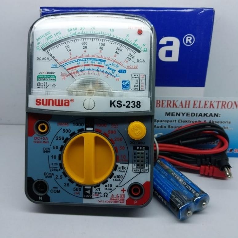 NEW Multitester Multimeter Avometer Sunwa KS-238 Analog Original