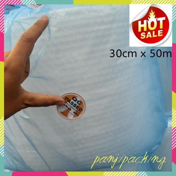 

ready Bubble wrap 30cm x 50m Bening putih bubblewrap Bandung roll buble 30