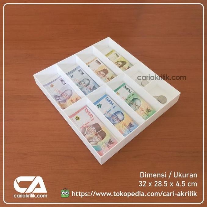 Diskon Tempat Uang Akrilik / Kotak Uang Akrilik / Kotak Uang Kasir