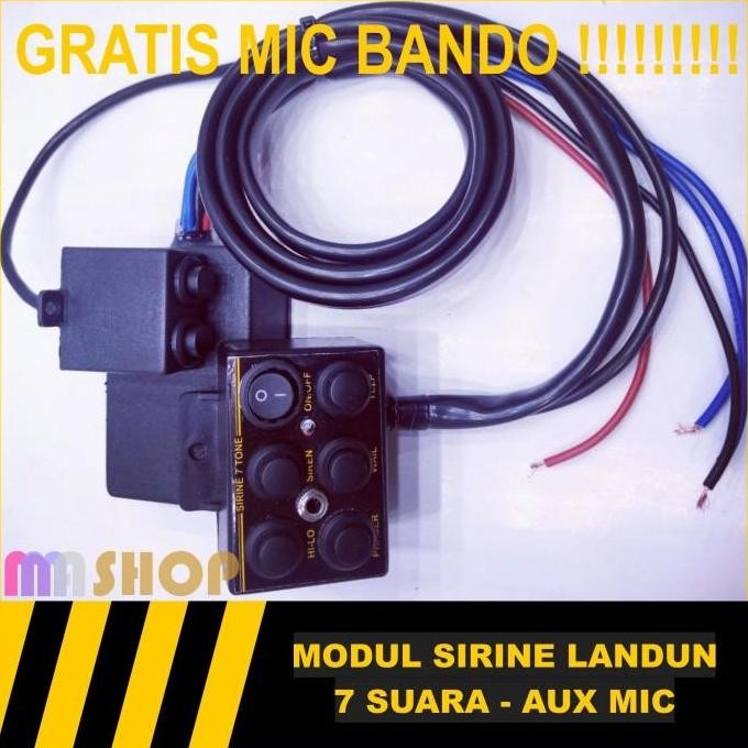 modul sirine patwal landun 60 watt aux mic