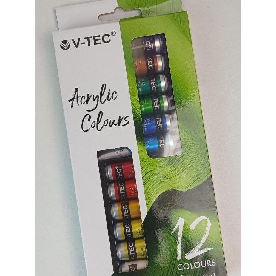 

ready !!! Cat Acrylic v-tec 12 warna (6 ml)
