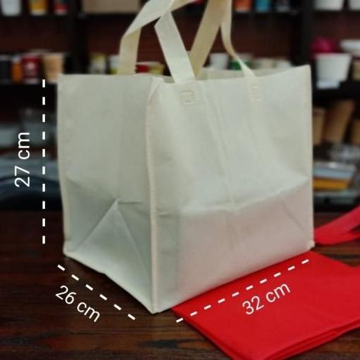 

ready Tas Spunbond Handle Box 32 x 27 x 26 Merah / Krem