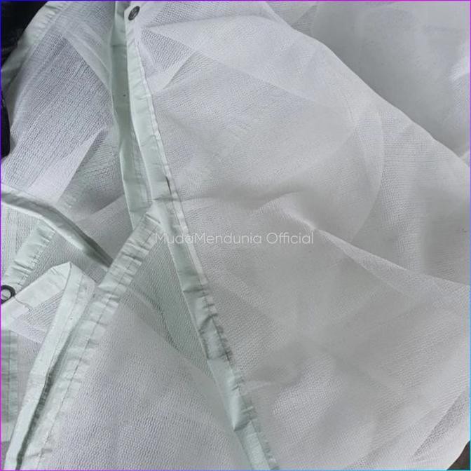 baru Paranet Nilon Putih Custom List Mata Ayam Tebal