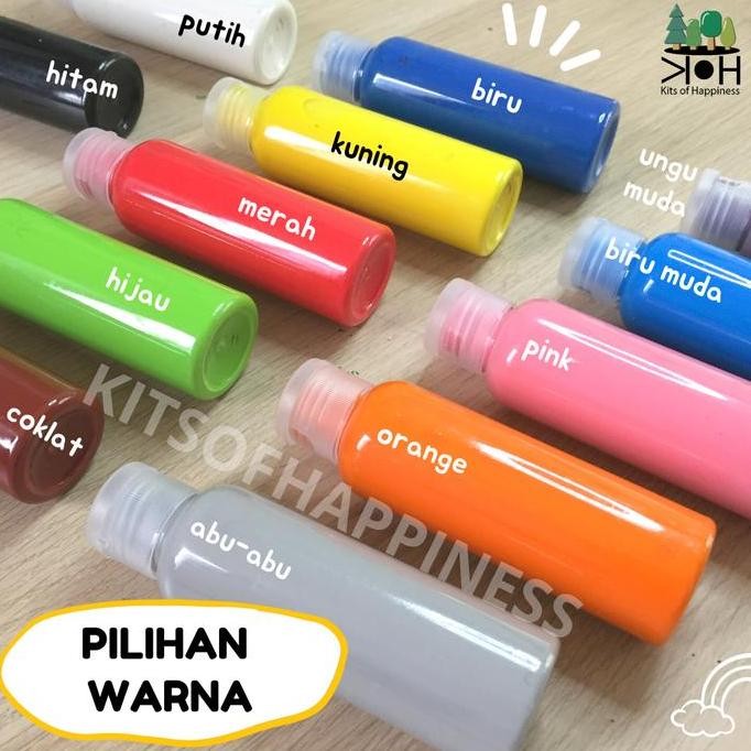 

ready !!! Cat lukis anak / giotto washable finger paint share in bottle / cat gi