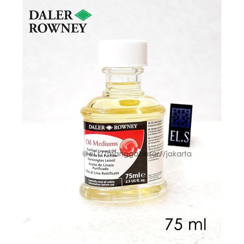 

ready !!! Daler Rowney Purified Linseed Oil 75 ml