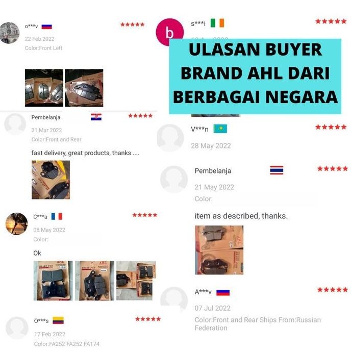 Kampas rem kaliper Brembo M4P32 Pitch 100mm Universal M432P32 Sintered