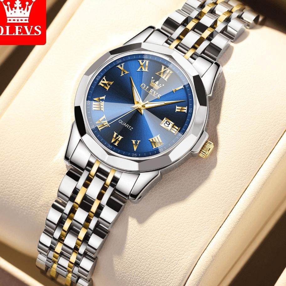 Olevs Jam Tangan Wanita Casual Fashion Anti Air Kekinian Jam Tangan Cewek Elegan